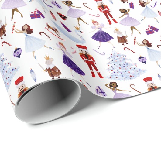 Grappige notenkraker kerst cadeaupapier (Rol Hoek)