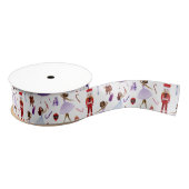 Grappige notenkraker kerst grosgrain lint (Spoel)