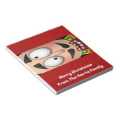 Grappige Notenkraker Kerst Snoep Bar Wrappers Notitieblok (Schuin)