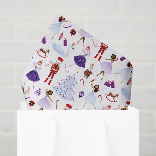 Grappige notenkraker kerst tissuepapier (Cadeauzakje)