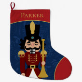 Grappige notenkraker kerstkous grote kerstsok (Voorkant)