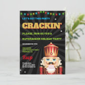 Grappige Notenkraker Kerstvakantie Kerstfeest Kaart (Staand voorkant)