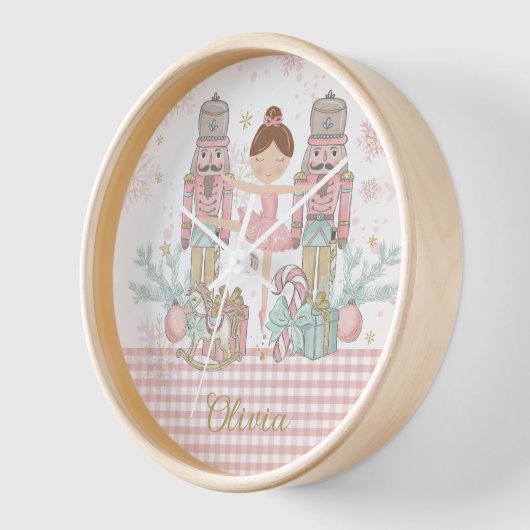 Grappige Notenkraker Pastel Roze Kerstballet (Hoek)