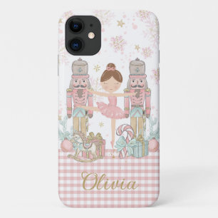 Grappige Notenkraker Pastel Roze Kerstballet Case-Mate iPhone Case