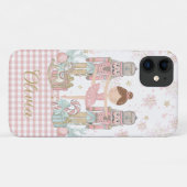 Grappige Notenkraker Pastel Roze Kerstballet Case-Mate iPhone Case (Achterkant (horizontaal))