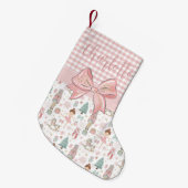 Grappige Notenkraker Pastel Roze Kerstballet Kleine Kerstsok (Voorkant (Hangend))