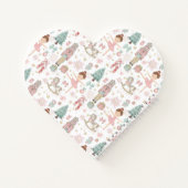 Grappige Notenkraker Pastel Roze Kerstballet Notitieboek (Achterkant)