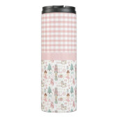 Grappige Notenkraker Pastel Roze Kerstballet Thermosbeker (Achterkant)