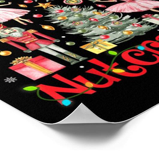 Grappige Notenkraker Squad Kerstboom 2024 Mannen W Poster (Hoek)