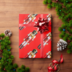 Grappige notenkrakers cadeaupapier