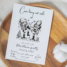 Grappige notenkrakers kerstfeest kaart