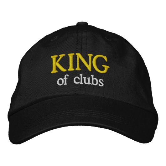 GRAPPIGE Noviteit Golf Accessoires HEER VAN KLAVER Geborduurde Pet (Voorkant)