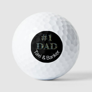 Grappige Nr. 1 Vader Persoonlijke Vaderdag Golfballen