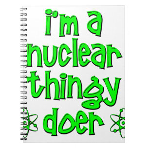 grappige nucleaire notitieboek
