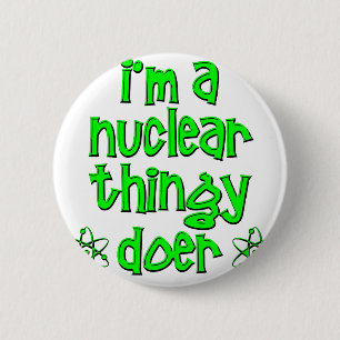 grappige nucleaire ronde button 5,7 cm