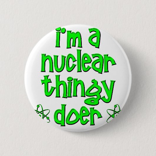 grappige nucleaire ronde button 5,7 cm (Voorkant)
