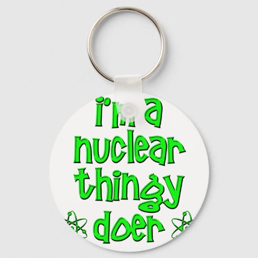 grappige nucleaire sleutelhanger (Voorkant)