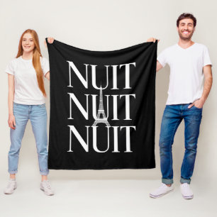 Grappige Nuit Nuit Fleece Deken