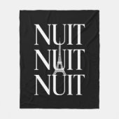 Grappige Nuit Nuit Fleece Deken (Voorkant)