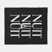 Grappige Nuit Nuit Fleece Deken (Voorkant (Horizontaal))