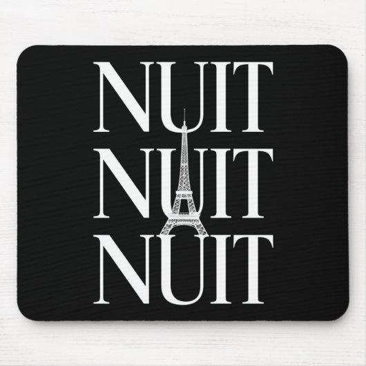 Grappige Nuit Nuit Muismat (Voorkant)