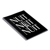 Grappige Nuit Nuit Notitieboek (Rechterzijde)