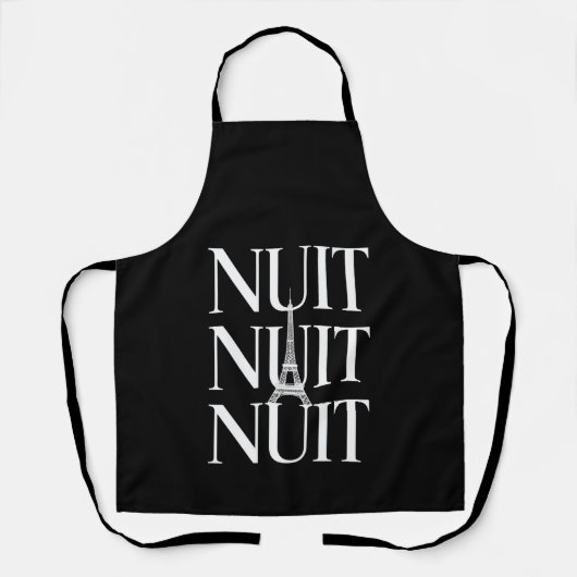 Grappige Nuit Nuit Schort (Voorkant)