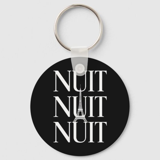 Grappige Nuit Nuit Sleutelhanger (Voorkant)