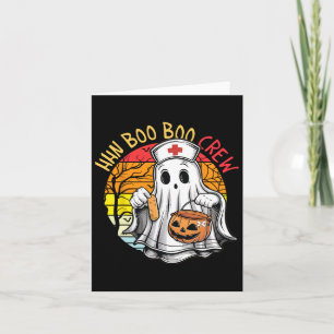 Grappige Nurse Ghost John Boo Boo Crew Halloween K Kaart