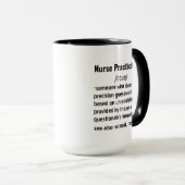 Grappige Nurse Practitioner Definitie geschenken Mok (Voorkant rechts)
