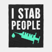 Grappige Nursepetpetsdog liefhebber Fleece Deken (Voorkant)