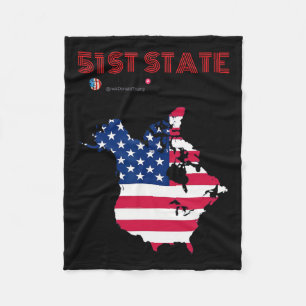 Grappige O Canada 51e Staat Trump Canada Meme Amer Fleece Deken
