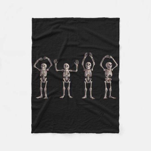 Grappige O-h-i-o Staat Skelet Liefhebber Ohio Hall Fleece Deken (Voorkant)