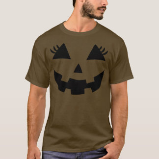 Grappige o Lantern pompoen gezicht wimpers voor ha T-shirt