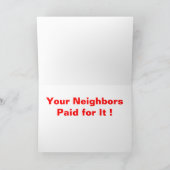 Grappige ObamaCare kerstgroet Feestdagen Kaart (Binnen)