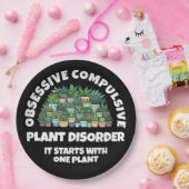 Grappige obsessief-compulsieve Plant stoornis Papieren Bordje (Feest)