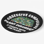 Grappige obsessief-compulsieve Plant stoornis Papieren Bordje (Gekanteld)