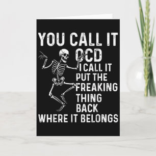 Grappige Ocd Citaat Zet het Terug Waar het Thuisho Kaart