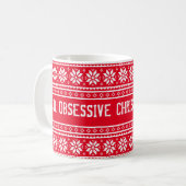 Grappige OCD Obsessieve Kerststoornis koffiemok (Voorkant links)