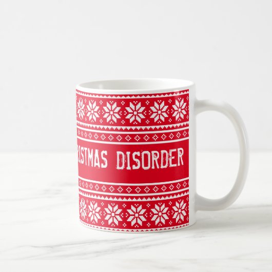 Grappige OCD Obsessieve Kerststoornis koffiemok (Rechts)