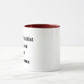 Grappige ochtend checklist Mok Inspirerend quotes (Midden)