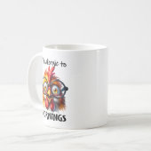 Grappige ochtend kip. koffiemok (Voorkant links)