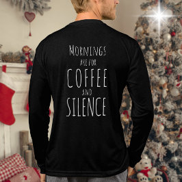 Grappige ochtenden zijn voor koffie met lange mouw Tri-Blend shirt