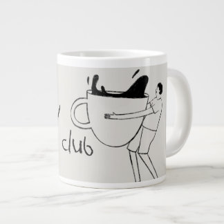 Grappige ochtendkoffiekop grote koffiekop