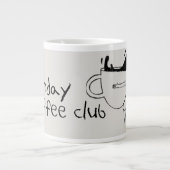 Grappige ochtendkoffiekop grote koffiekop (Voorkant)