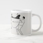 Grappige ochtendkoffiekop grote koffiekop (Rechts)