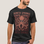 Grappige Octopus Bonita Springs T-shirt (Voorkant)