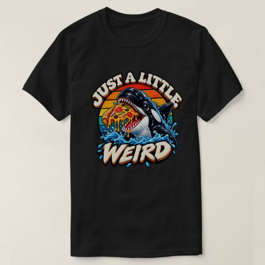 Grappige Octopus Eet Pizza T-shirt (Design voorkant)