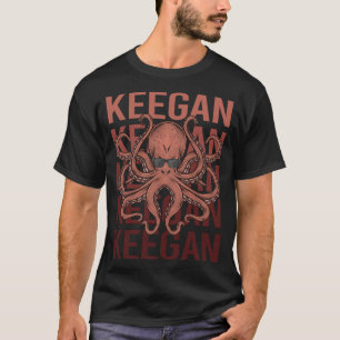 Grappige Octopus - Keegan naam T-shirt