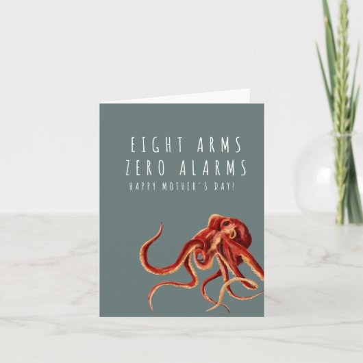 Grappige Octopus Moederdaggrap Kaart (Voorkant)